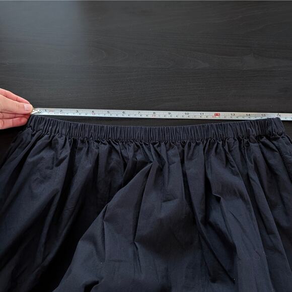 Jenni Kayne Lauren Navy Cotton Mid-rise A-line Midi Maxi Skirt, size XL - Picture 9 of 10